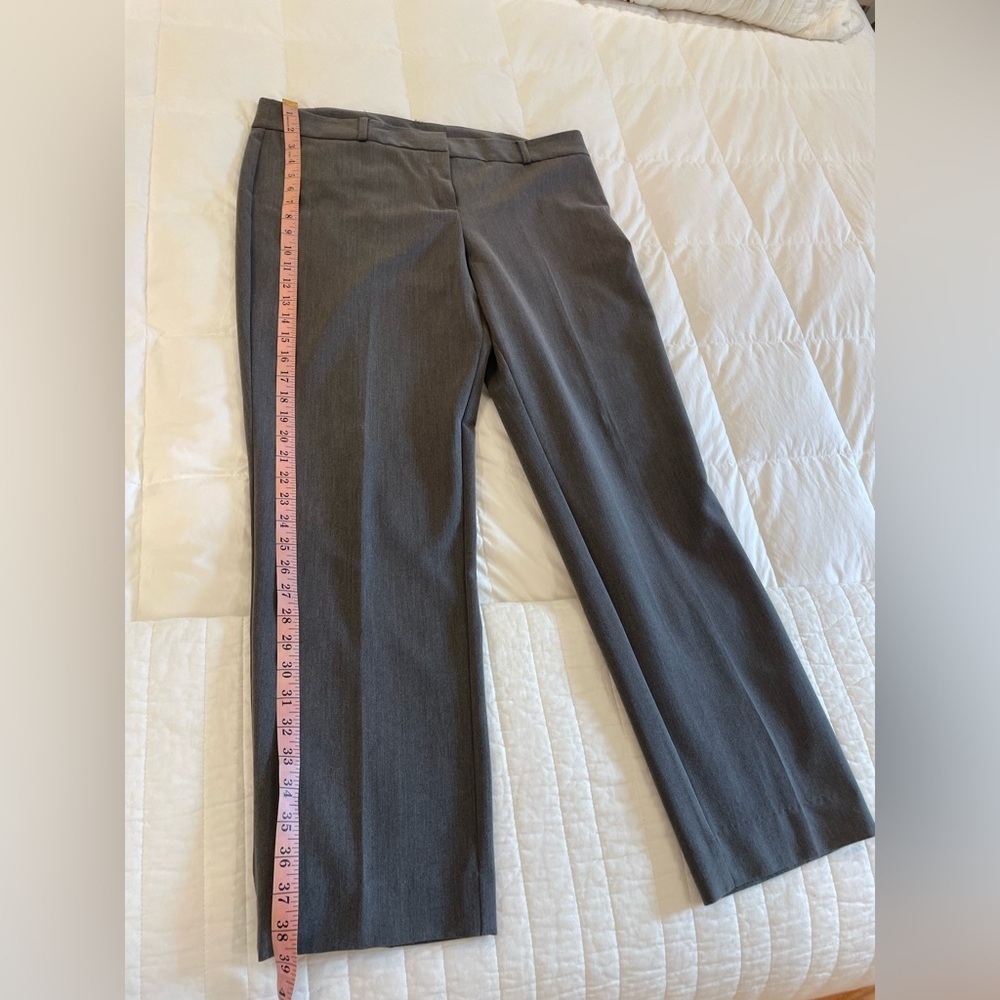 Anne Klein Size 12 Gray Trousers straight/Tapered Fit - Picture 4 of 9